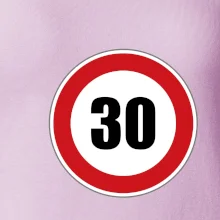 Dopravní značka - omezení rychlosti 30