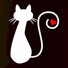 Zamilovaná kočka ocásek