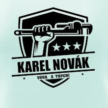 Instalatér - Erb vlastní nápis