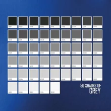 50 barevných odstínů šedi