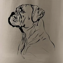 Boxer černá kresba