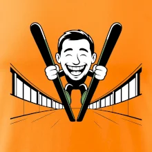 Vysmátý kreslený skokan