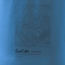 Špičák - vrstevnice v obdélníku