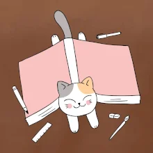 Učení na státnice kočka