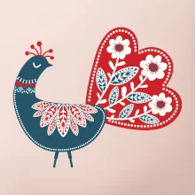 Folklor - páv modrý