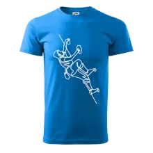 Lezecká stěna jedním tahem