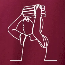 Student a kniha jedním tahem