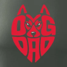 Dog dad nápis v hlavě