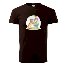 Velikonoční zajíček tulipány