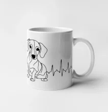 EKG křivka jezevčík