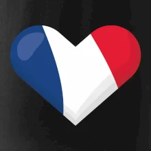 Francouzská vlajka srdce