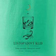 Listopadový klid whisky a štír linková kresba