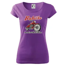 Babička motorkářka