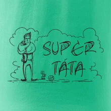 Kreslený nápis super táta