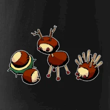 Kaštanová zvířátka - v řadě