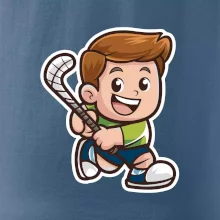 Ikona pozemní hokej kluk