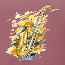 Saxofon malovaný