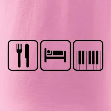 Eat sleep piano v řadě