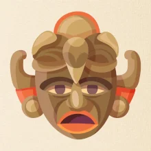 Mayové maska černoch