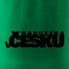 Nápis - Narozena v Česku