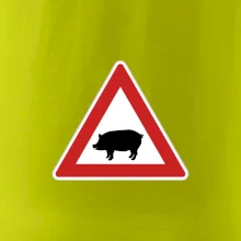 Dopravní značka - Pozor prase domácí