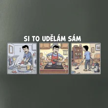 Si to udělám sám - muž s knírkem