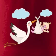 Čáp čekáme miminko - holka