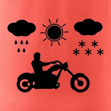 Motorkář za každého počasí - chopper