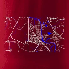 Neratovice - Mapa s vodními toky