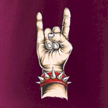 Rocková ruka s náramkem