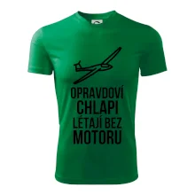 Opravdovi chlapi létají bez motoru