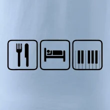 Eat sleep piano v řadě