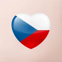 České srdce - vlajka