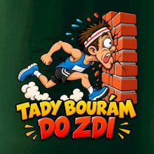 Maratonec tady bourám do zdi
