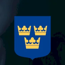 Švédský znak tři korunky velký