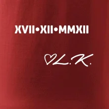 Datum výročí a iniciály