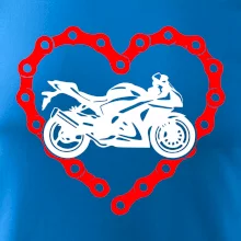 Moto srdce řetěz - silniční