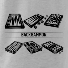 Backgammon černý set