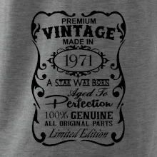 Vintage Etiketa - 1971