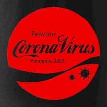 Corona virus pandemic logo