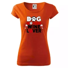 Dog mother wine lover