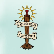 Geodet zatluču kolík a je to svatý