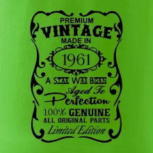 Vintage Etiketa - 1961