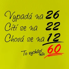 Vypadá, cítí se, chová se - 60 let