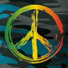Peace symbol paint