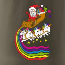 Santa a jednorožci (Pecka design)