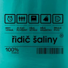 Čárový kód - řidič šaliny