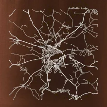 Černobílá mapa  Jindřichův Hradec (37701)