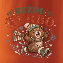 Rodinná vánoční trička - Režim turbo zimní medvídek dítě