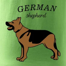 Německý ovčák - hnědý s nápisem